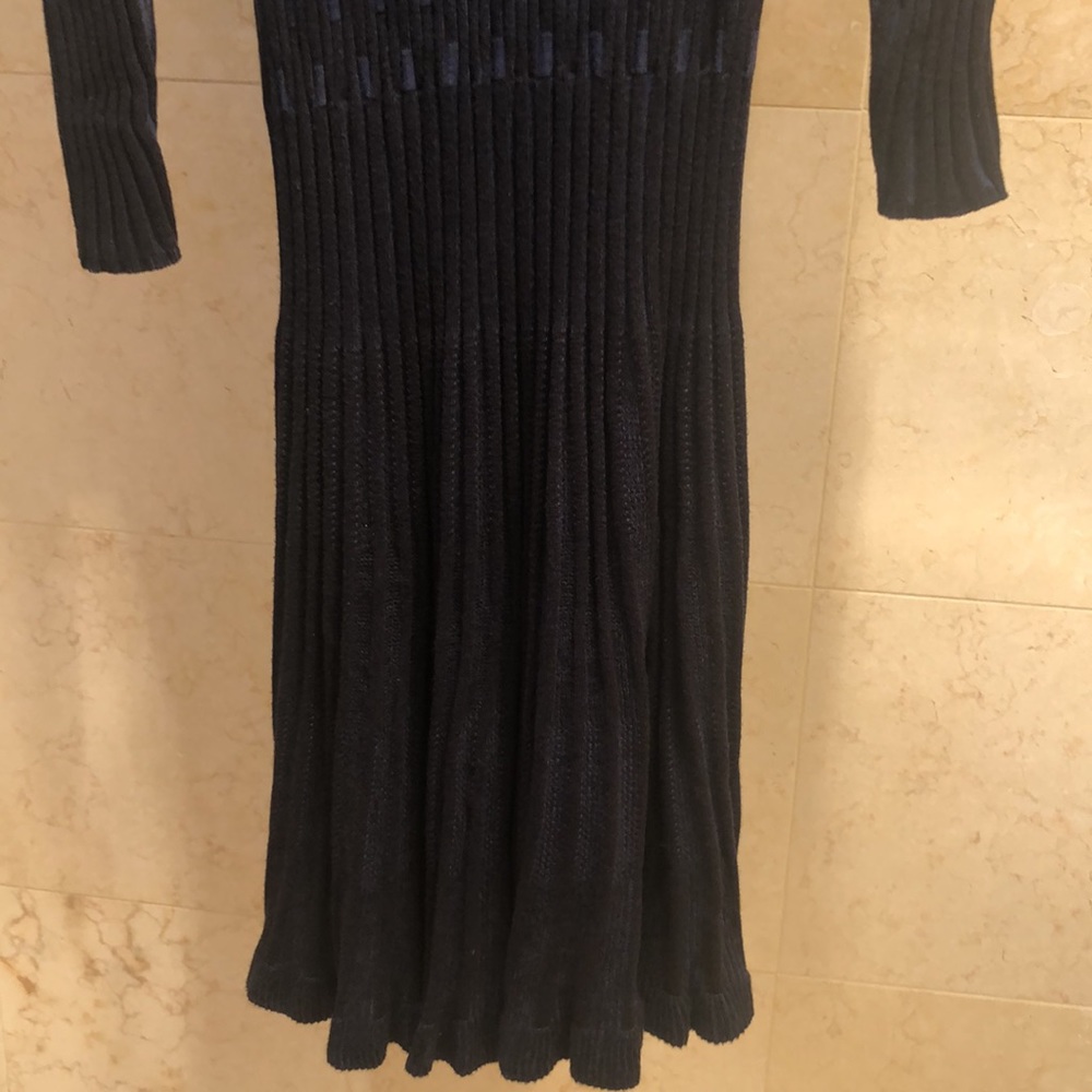 Max Studio Ripped Navy Blue Dress - Picture 5 of 6